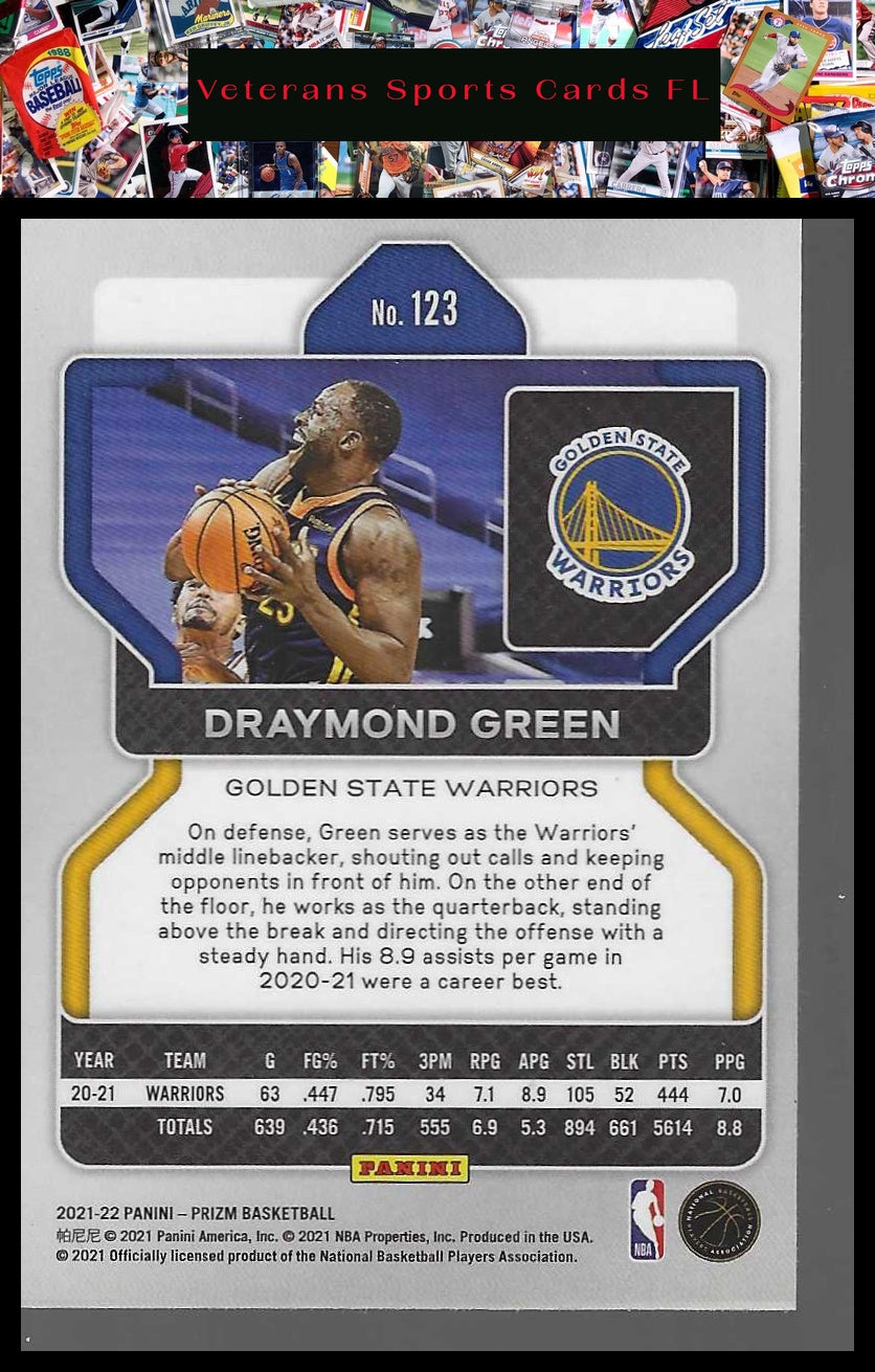 2021-22 Panini Prizm #123 Draymond Green