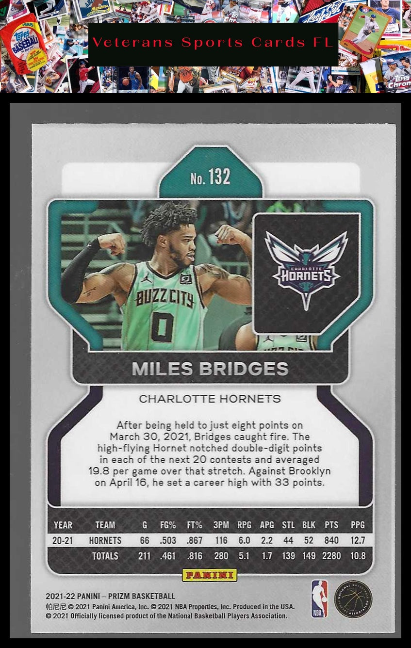 2021-22 Panini Prizm #132 Miles Bridges