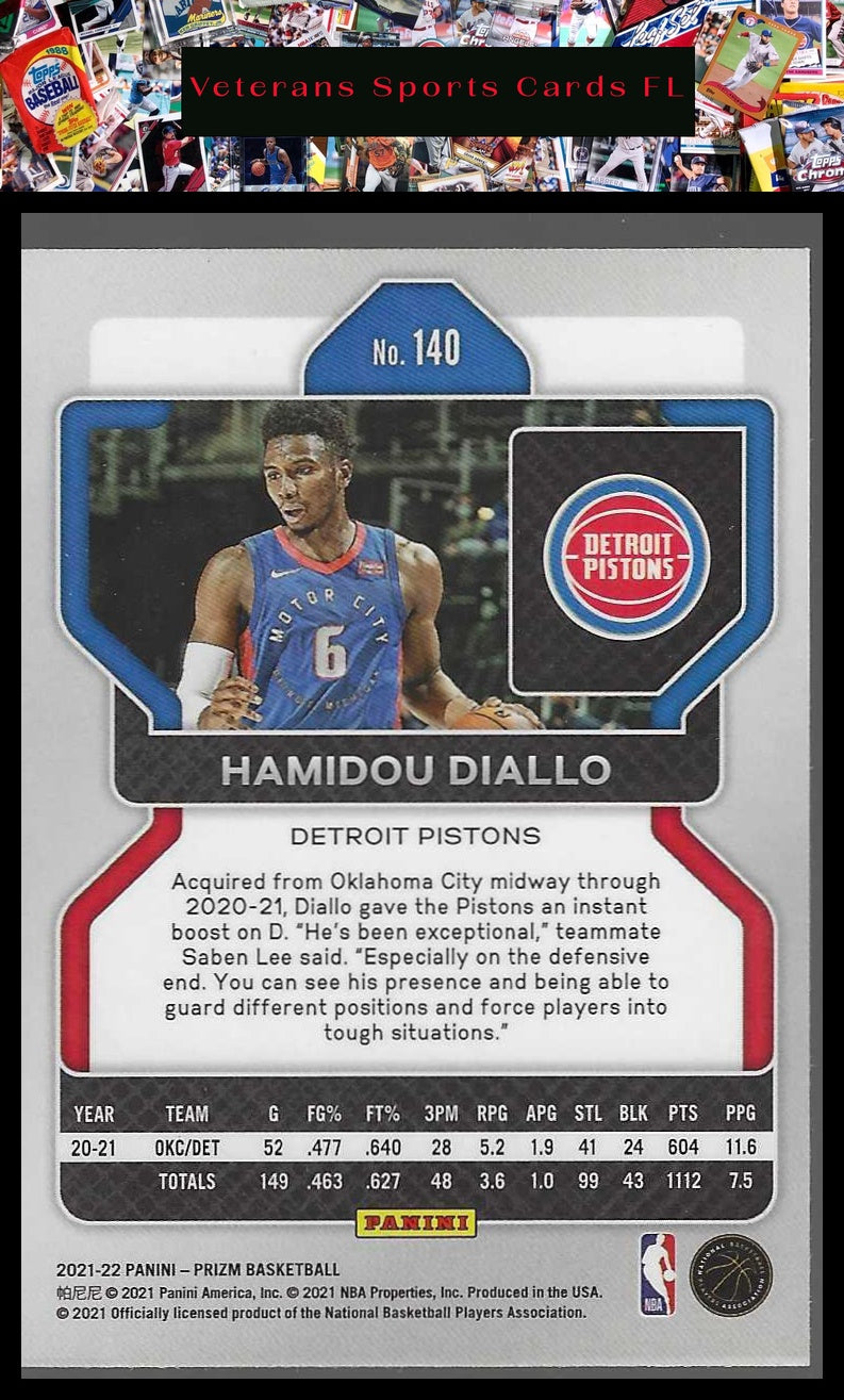 2021-22 Panini Prizm #140 Hamidou Diallo