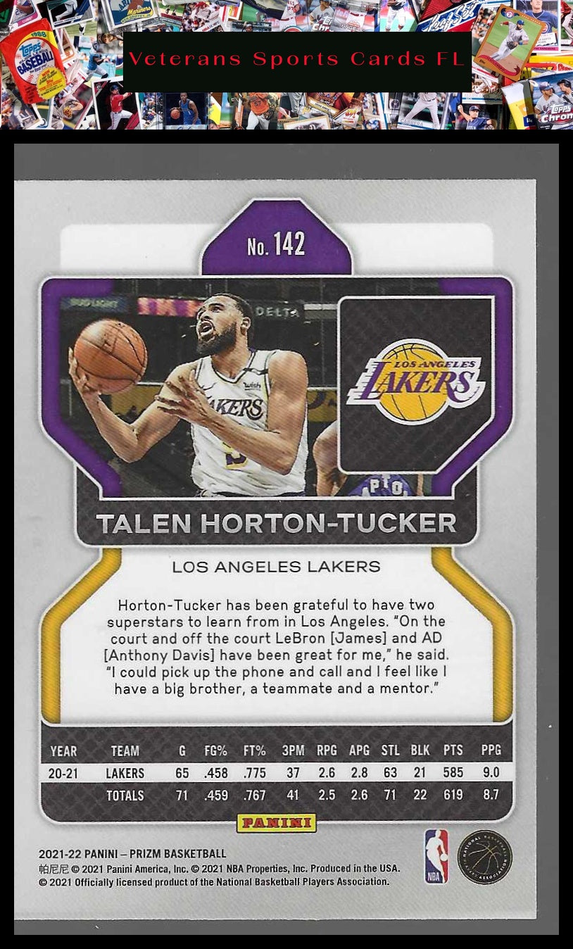 2021-22 Panini Prizm #142 Talen Horton-Tucker