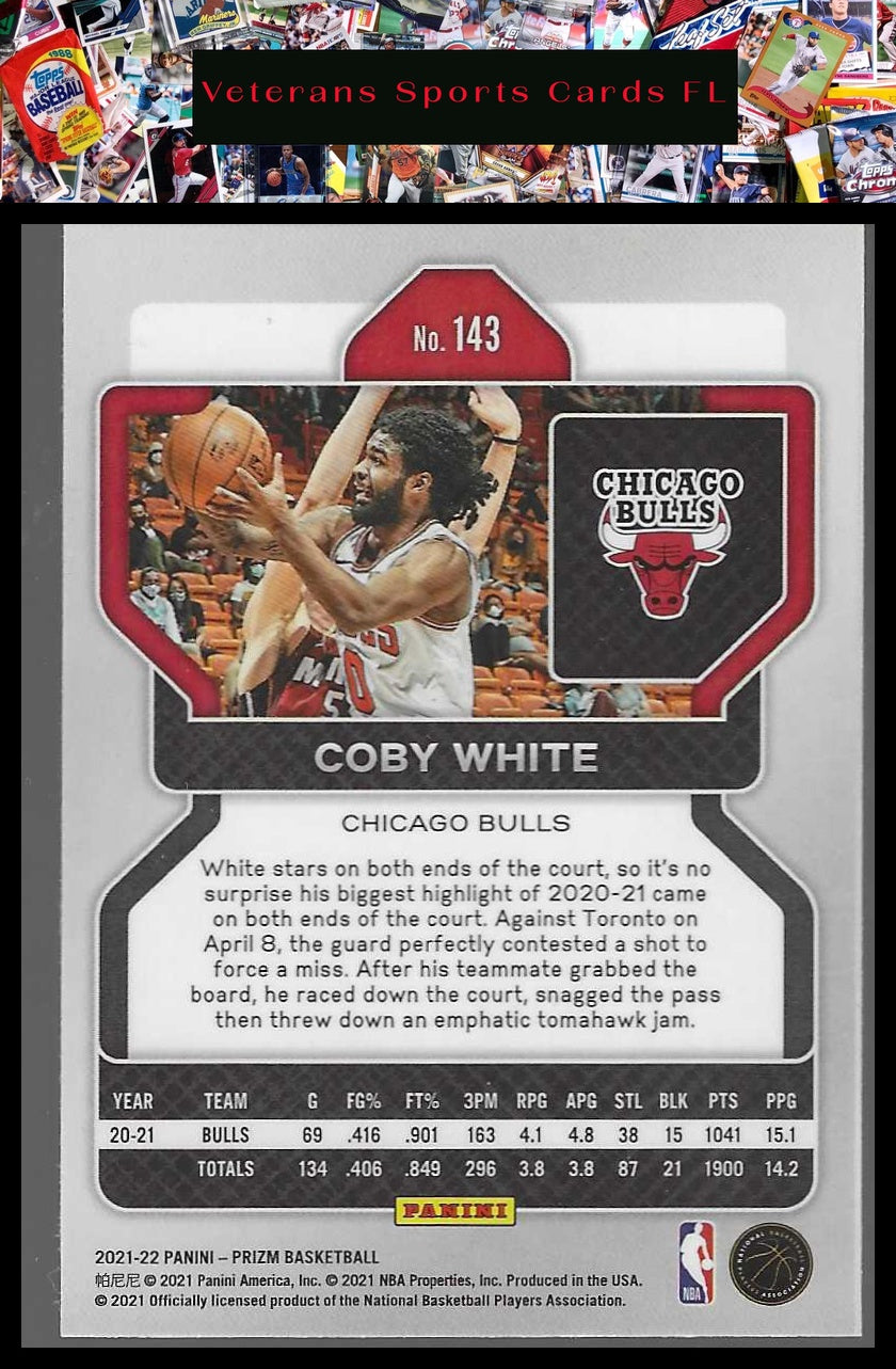 2021-22 Panini Prizm #143 Coby White