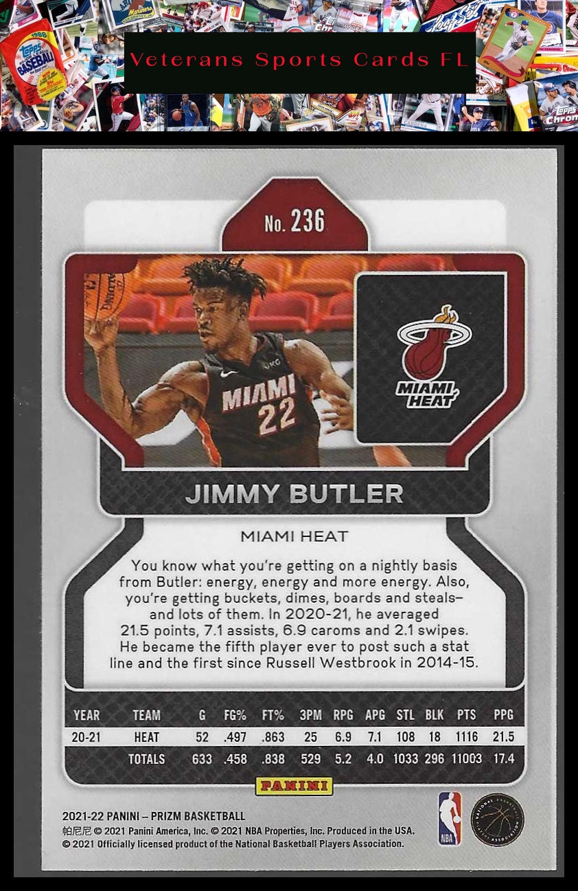 2021-22 Panini Prizm #236 Jimmy Butler