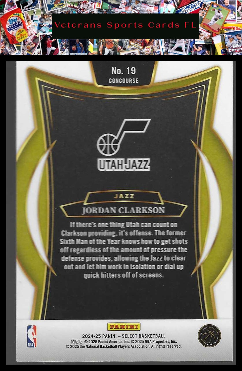 2024-25 Panini Select #19 Jordan Clarkson Blue (Retail)