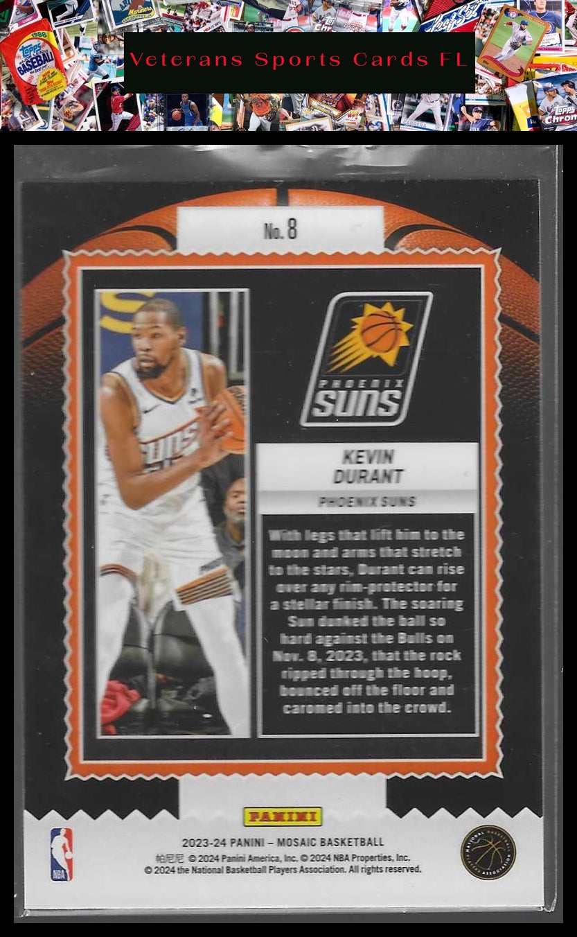 2023-24 Panini Mosaic #8 Kevin Durant Jam Masters