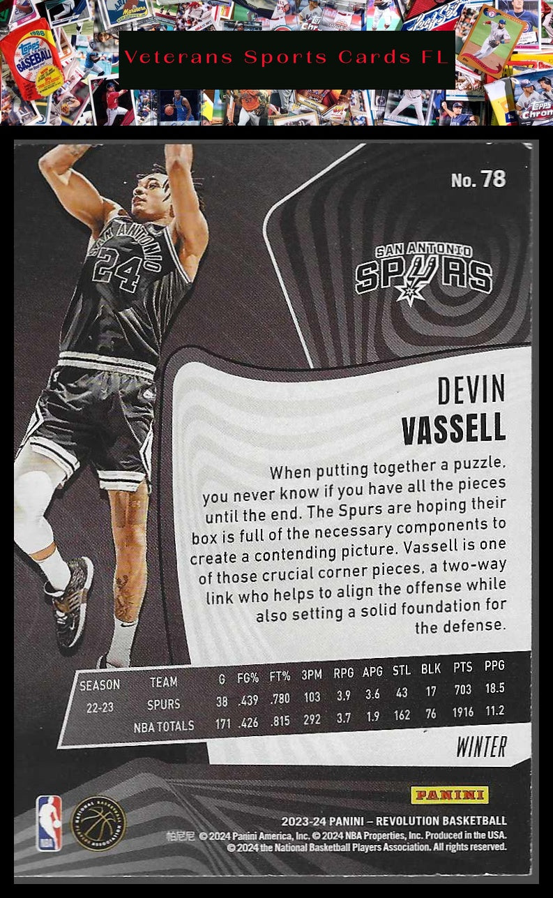 2023-24 Panini Revolution #78 Devin Vassell Winter