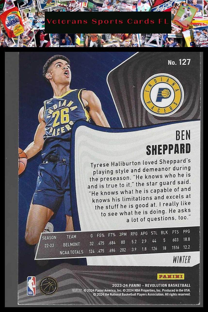 2023-24 Panini Revolution #127 Ben Sheppard Winter
