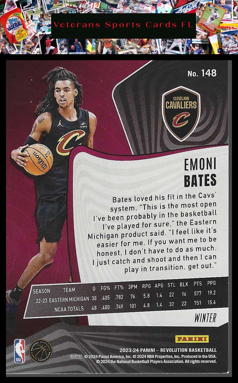 2023-24 Panini Revolution #148 Emoni Bates Winter