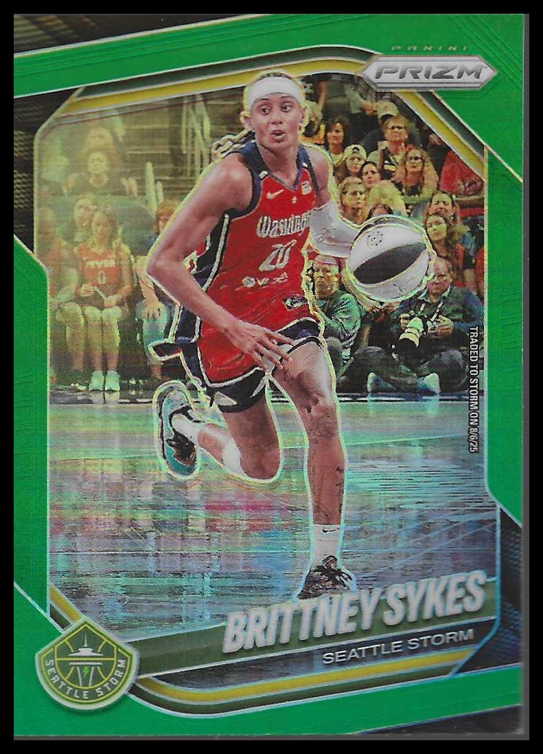 2025 Panini Prizm WNBA #121 Brittney Sykes Green Prizms
