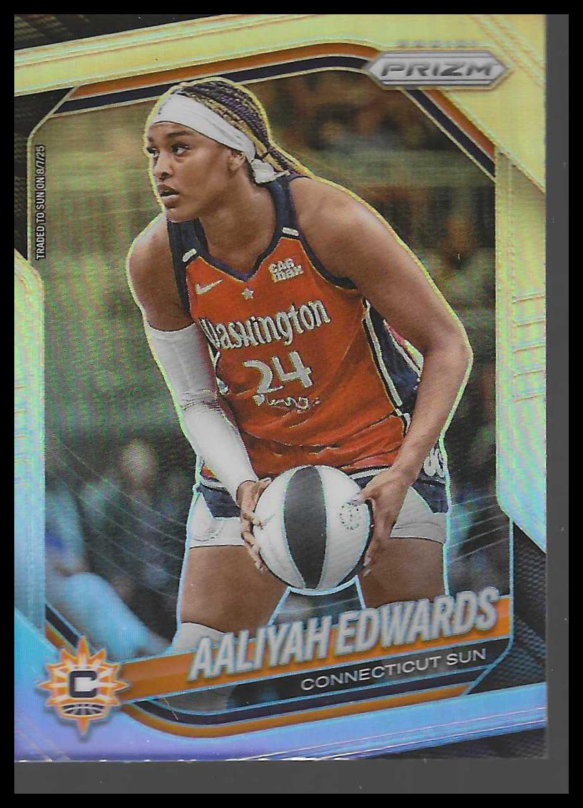 2025 Panini Prizm WNBA #94 Aaliyah Edwards Silver Prizms