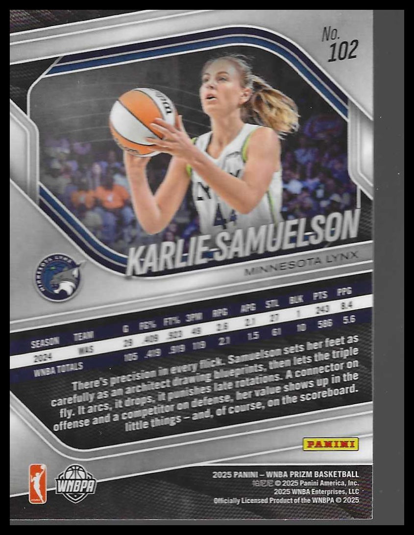 2025 Panini Prizm WNBA #102 Karlie Samuelson