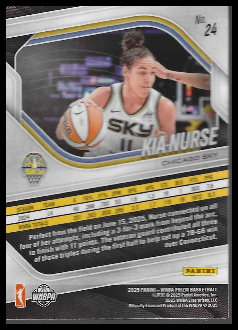 2025 Panini Prizm WNBA #24 Kia Nurse