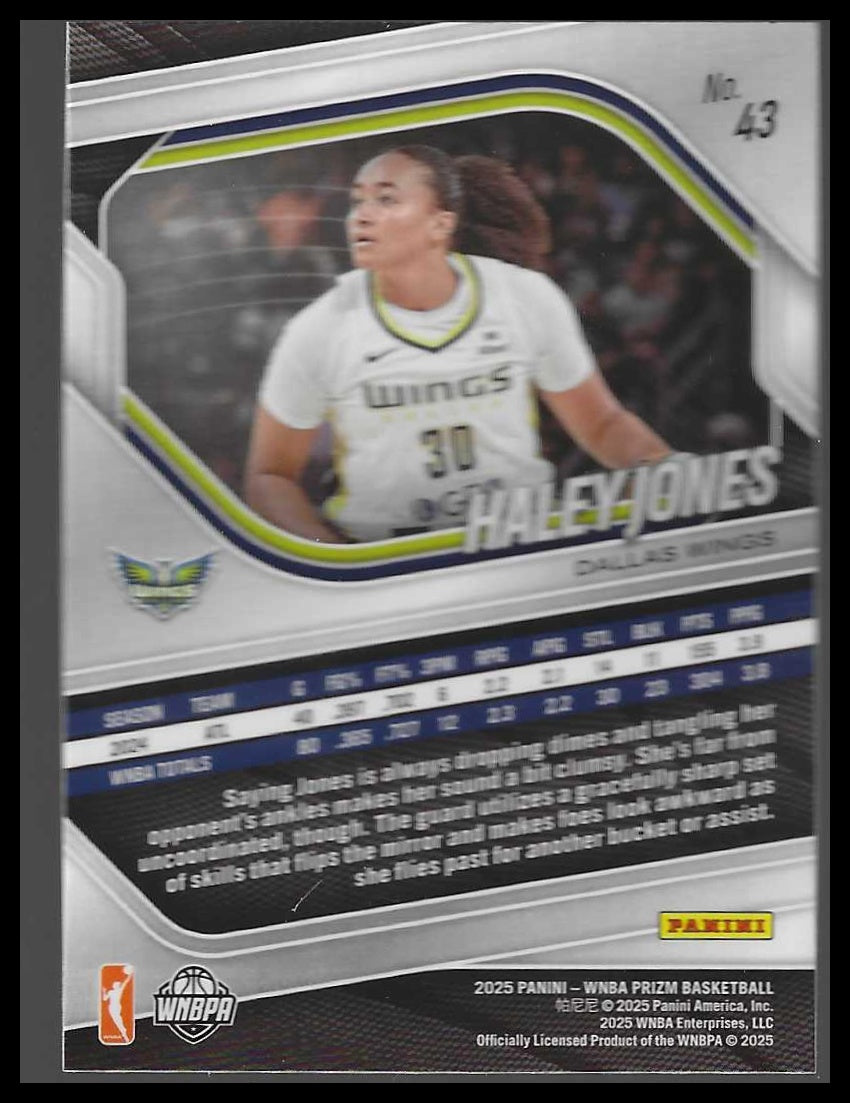 2025 Panini Prizm WNBA #43 Haley Jones