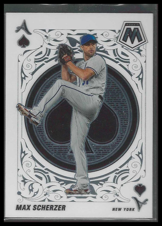 2022 Panini Mosaic #A-10 Max Scherzer Aces New York Mets