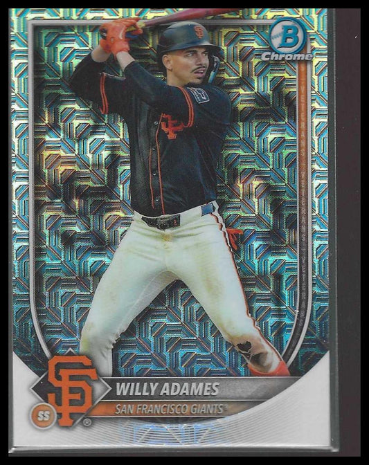 2025 Bowman Chrome #14 Willy Adames Mojo Refractors San Francisco Giants