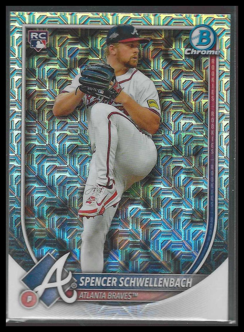 2025 Bowman Chrome #84 Spencer Schwellenbach Mojo Refractors  Rookie