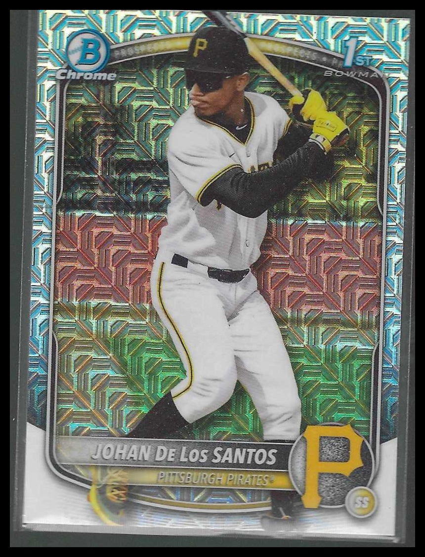 2025 Bowman Chrome #BCP-163 Johan De Los Santos ProspectsMojo Rfractr