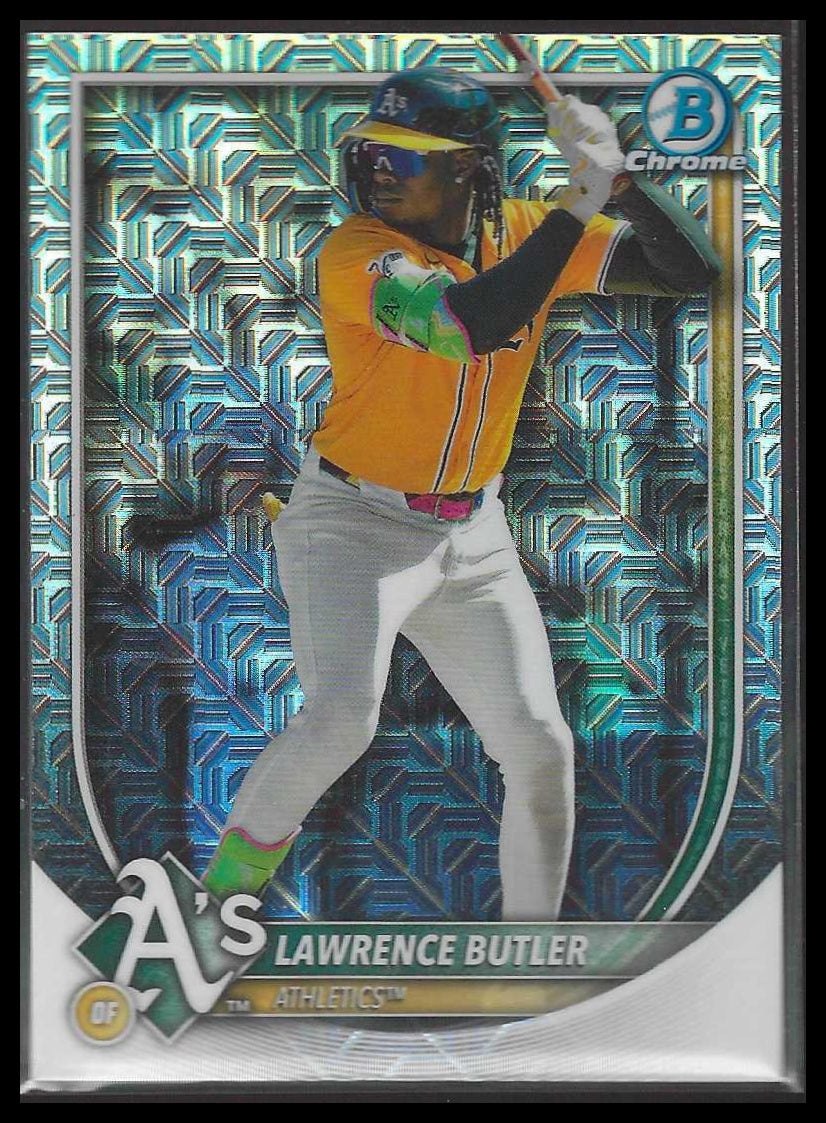 2025 Bowman Chrome #65 Lawrence Butler Mojo Refractors Athletics