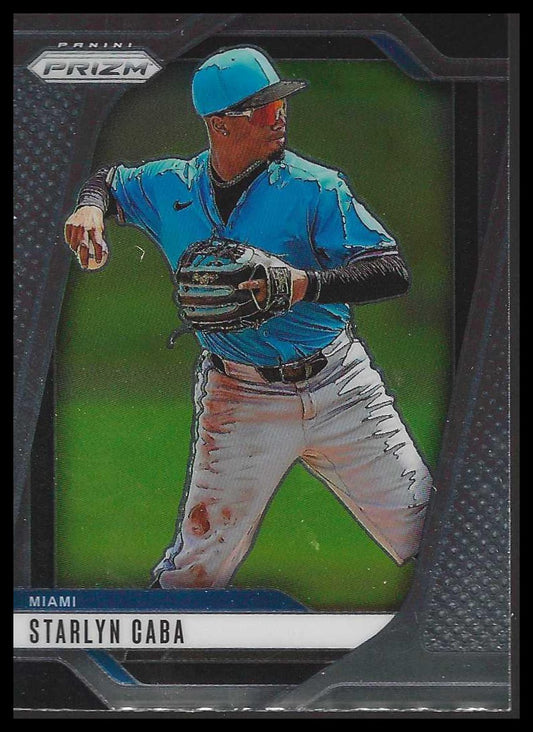 2025 Panini Prizm #19 Starlyn Caba Miami Marlins