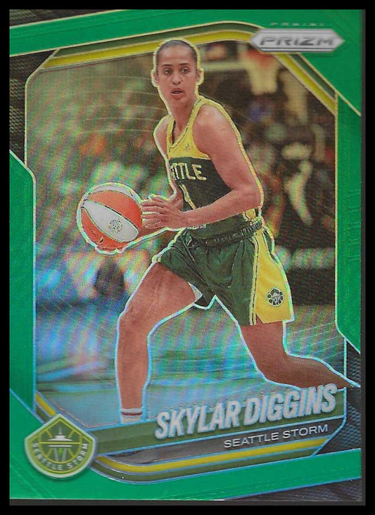 2025 Panini Prizm WNBA #123 Skylar Diggins Green Prizms Seattle Storm