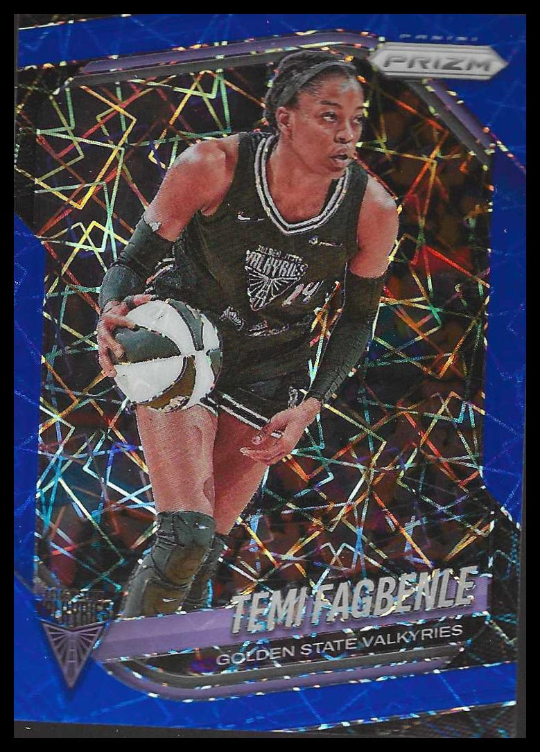 2025 Panini Prizm WNBA #68 Temi Fagbenle Blue Velocity Prizms Valkyries