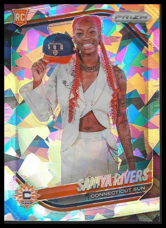 2025 Panini Prizm WNBA #25 Rae Burrell Ice Prizms Los Angeles Sparks
