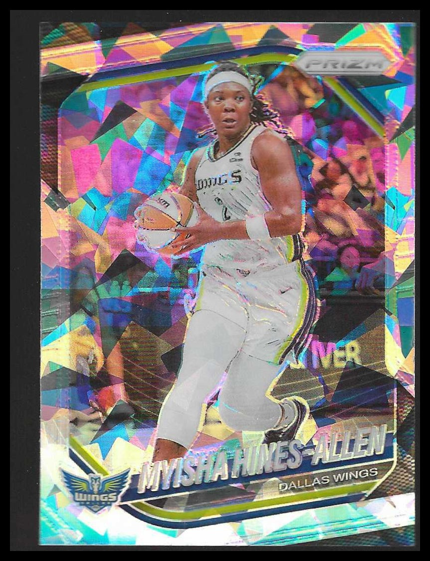2025 Panini Prizm WNBA #96 Myisha Hines-Allen Ice Prizms Dallas Wings