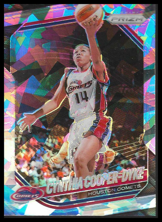 2025 Panini Prizm WNBA #71 Cynthia Cooper-Dyke Ice Prizms Houston Comets