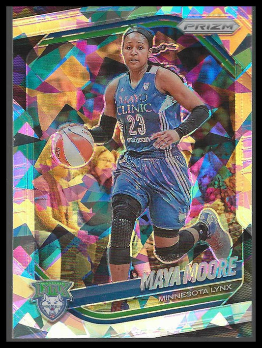2025 Panini Prizm WNBA #135 Maya Moore Ice Prizms Minnesota Lynx