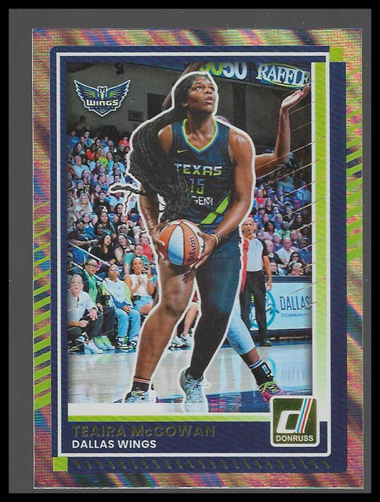 2025 Donruss WNBA #57 Teaira McCowan Lava Dallas Wings