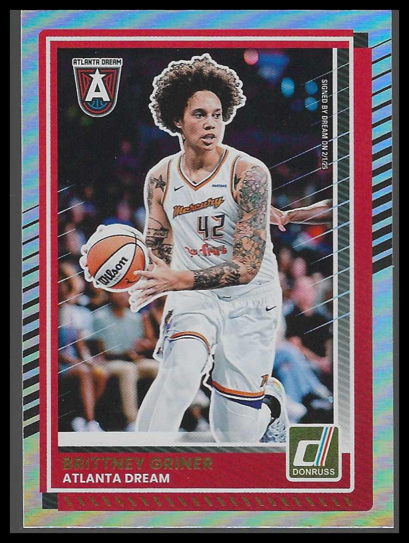 2025 Donruss WNBA #62 Brittney Griner Holo Atlanta Dream