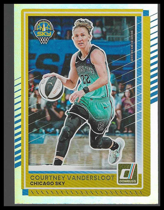 2025 Donruss WNBA #34 Courtney Vandersloot Holo Chicago Sky