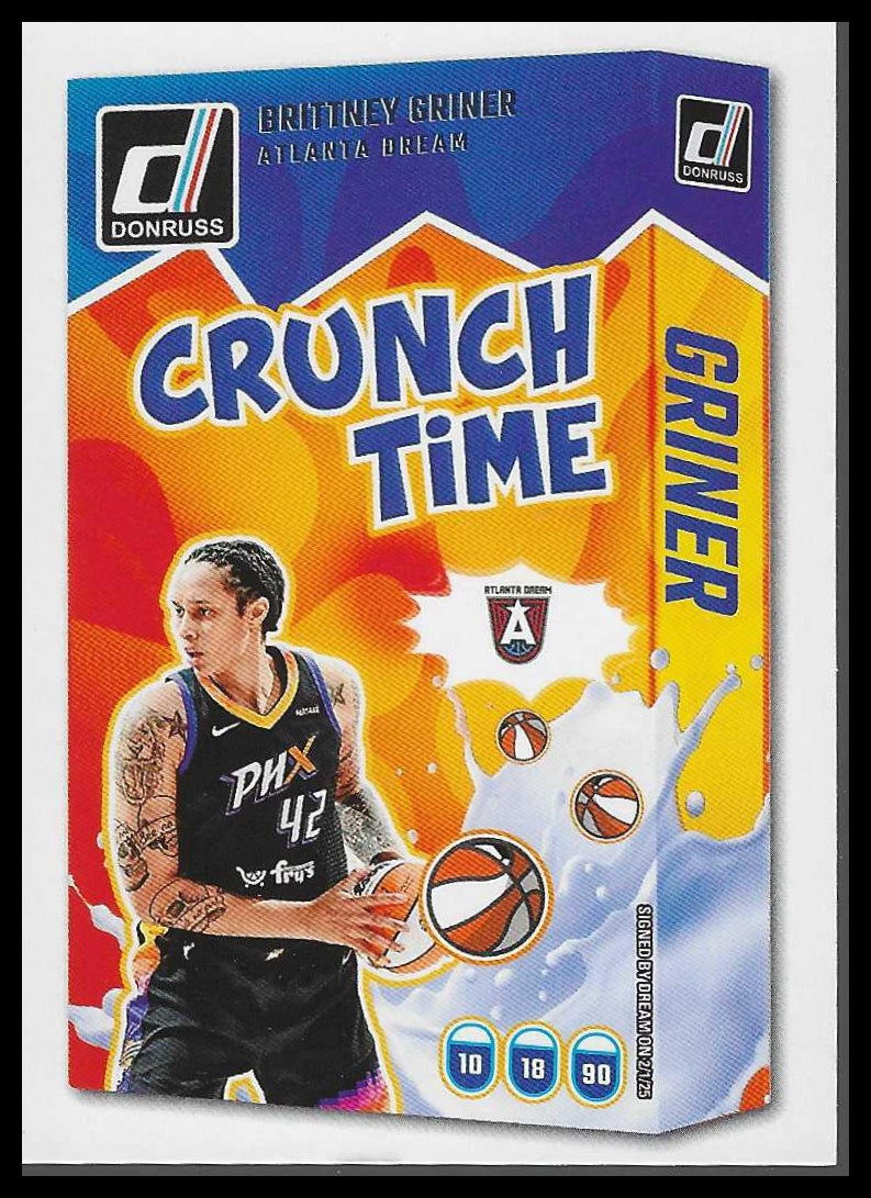 2025 Donruss WNBA #14 Brittney Griner Crunch Time Atlanta Dream