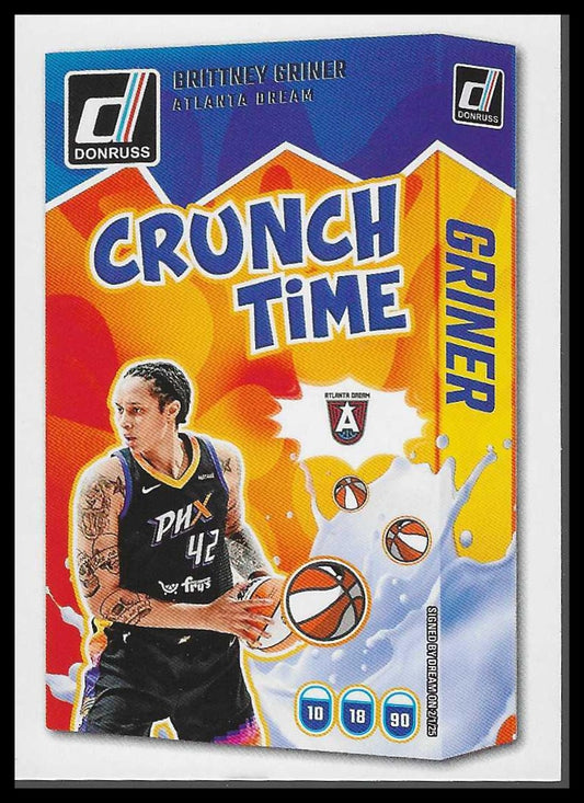 2025 Donruss WNBA #14 Brittney Griner Crunch Time Atlanta Dream