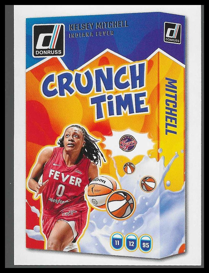 2025 Donruss WNBA #6 Kelsey Mitchell Crunch Time Indiana Fever