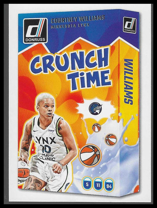 2025 Donruss WNBA #16 Courtney Williams Crunch Time Minnesota Lynx