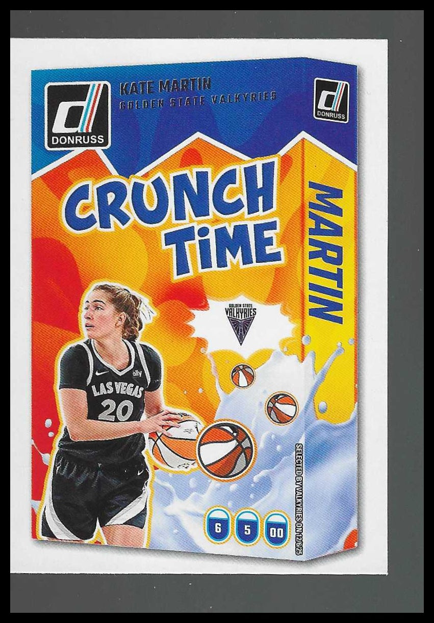 2025 Donruss WNBA #11 Kate Martin Crunch Time Golden State Valkyries