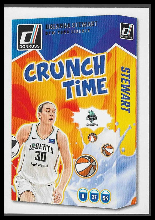 2025 Donruss WNBA #3 Breanna Stewart Crunch Time New York Liberty