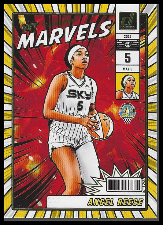 2025 Donruss WNBA #20 Angel Reese Net Marvels Press Proof Chicago Sky