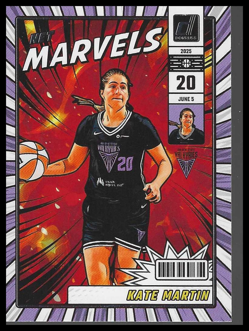 2025 Donruss WNBA #12 Kate Martin Net Marvels Golden State Valkyries