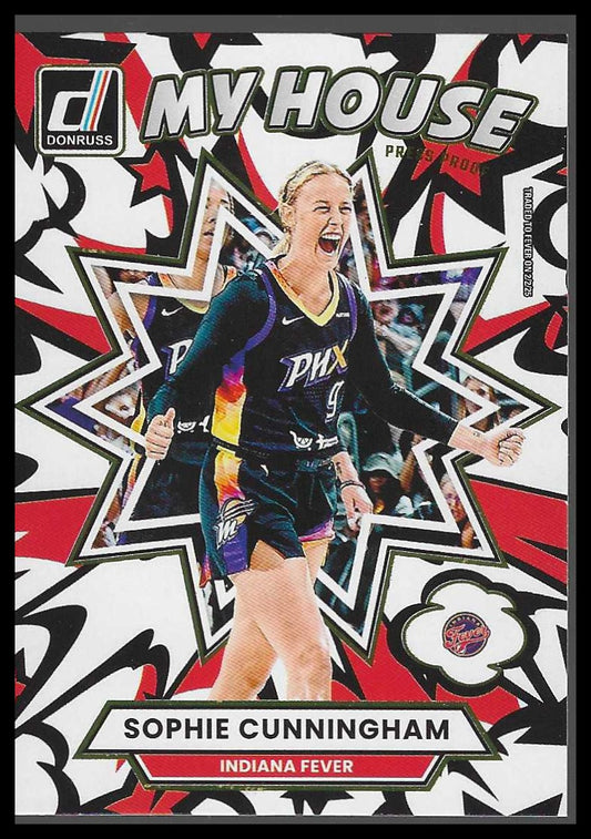 2025 Donruss WNBA #19 Sophie Cunningham My House Indiana Fever