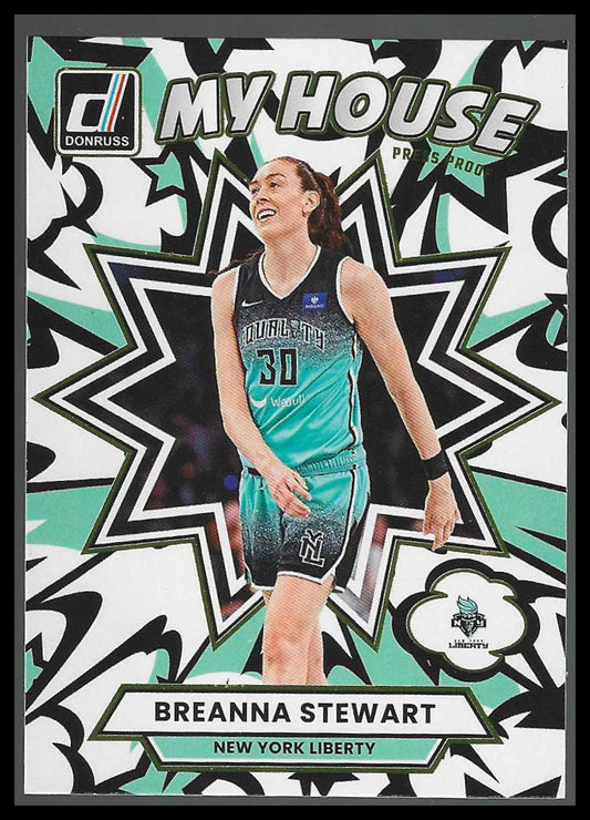 2025 Donruss WNBA #8 Breanna Stewart My House New York Liberty