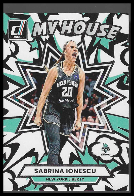 2025 Donruss WNBA #1 Sabrina Ionescu My House New York Liberty