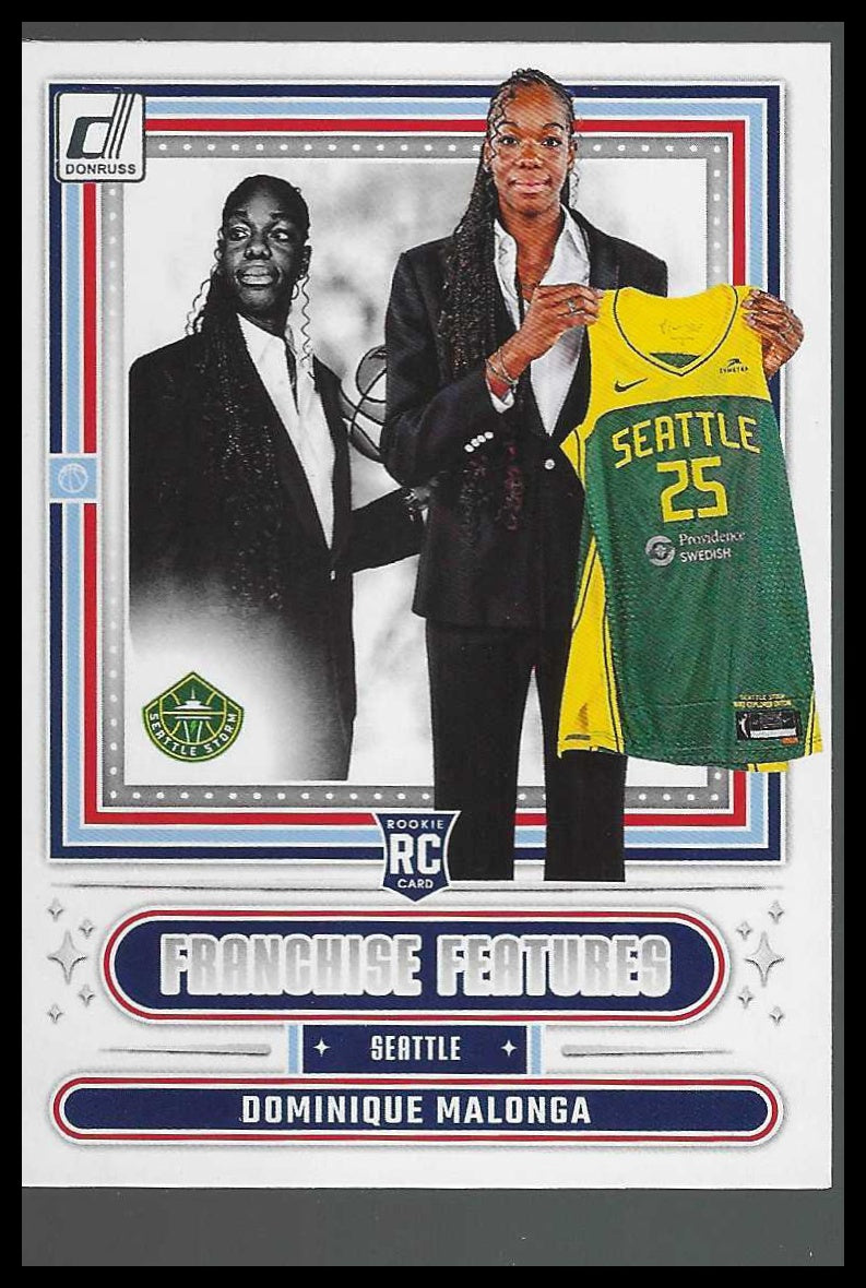 2025 Donruss WNBA #19 Dominique Malonga Franchise Features Seattle Storm