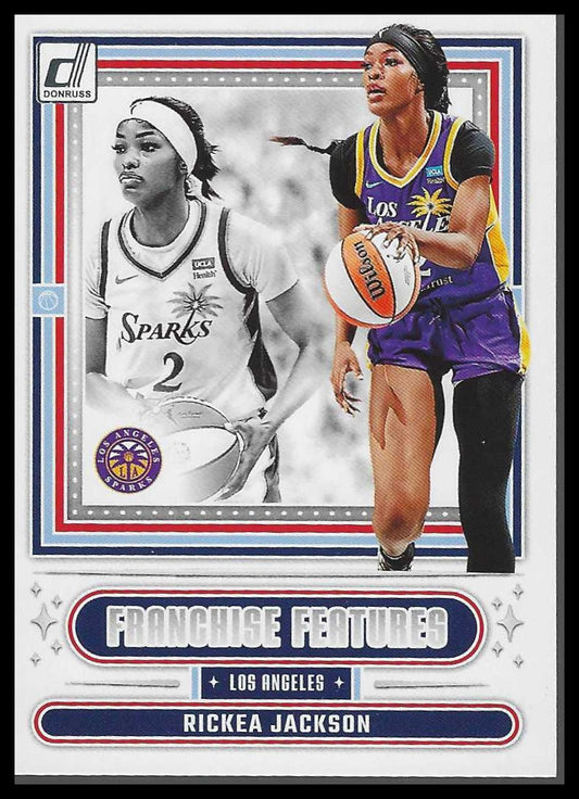 2025 Donruss WNBA #8 Rickea Jackson Franchise Features Los Angeles Sparks