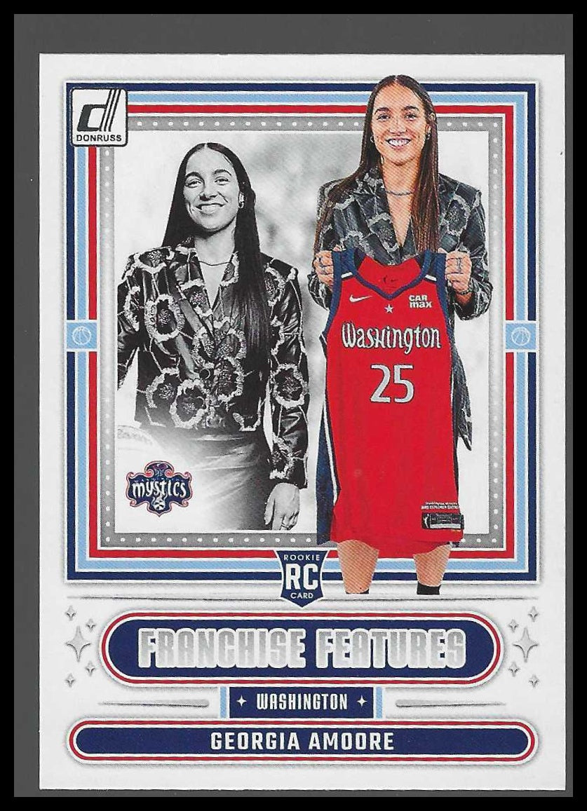 2025 Donruss WNBA #20 Georgia Amoore Franchise Features Washington Mystics