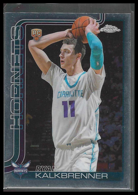 2025-26 Topps Chrome #284 Ryan Kalkbrenner Charlotte Hornets Rookie