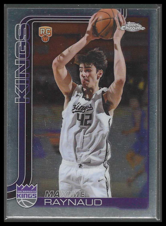 2025-26 Topps Chrome #293 Maxime Raynaud Sacramento Kings Rookie