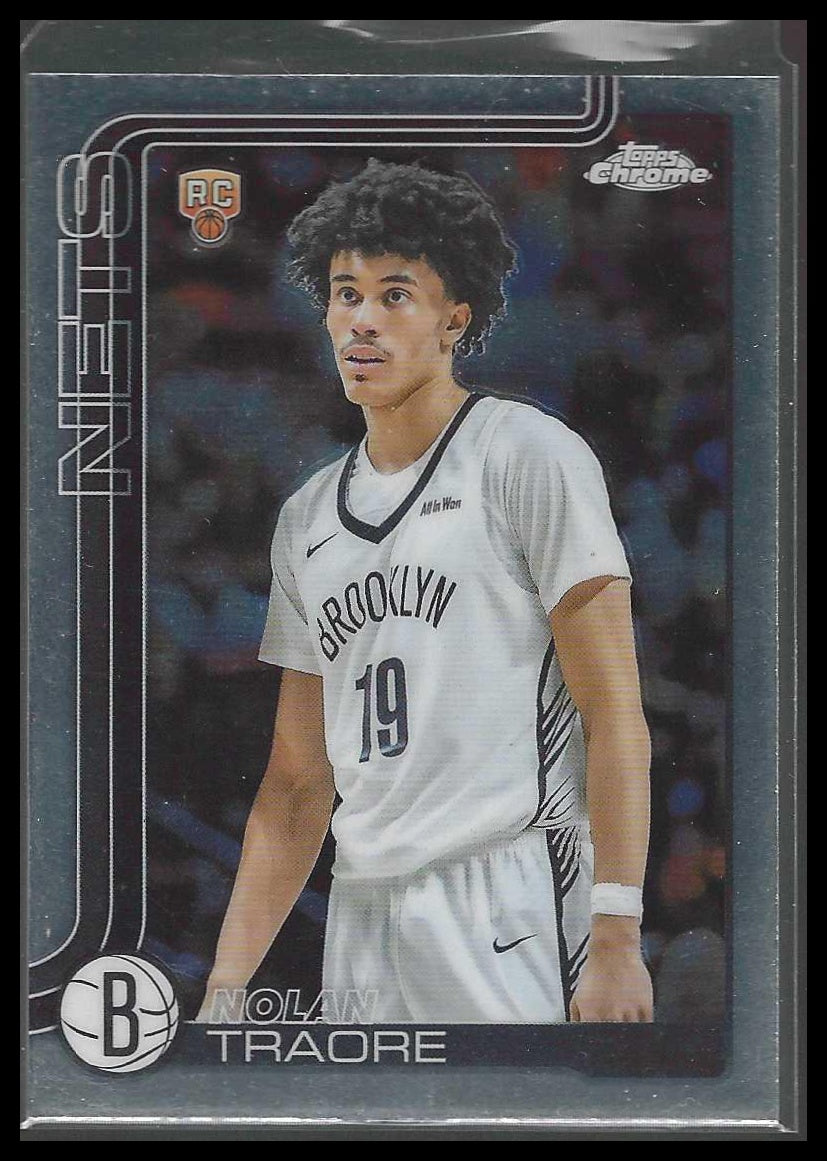 2025-26 Topps Chrome #269 Nolan Traore Brooklyn Nets Rookie
