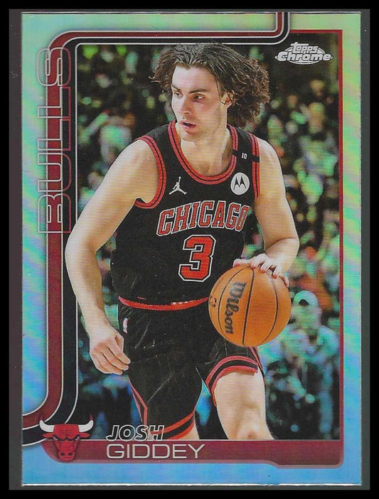 2025-26 Topps Chrome #48 Josh Giddey Refractor Chicago Bulls