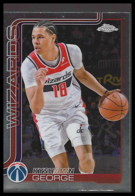 2025-26 Topps Chrome #237 Kyshawn George Washington Wizards